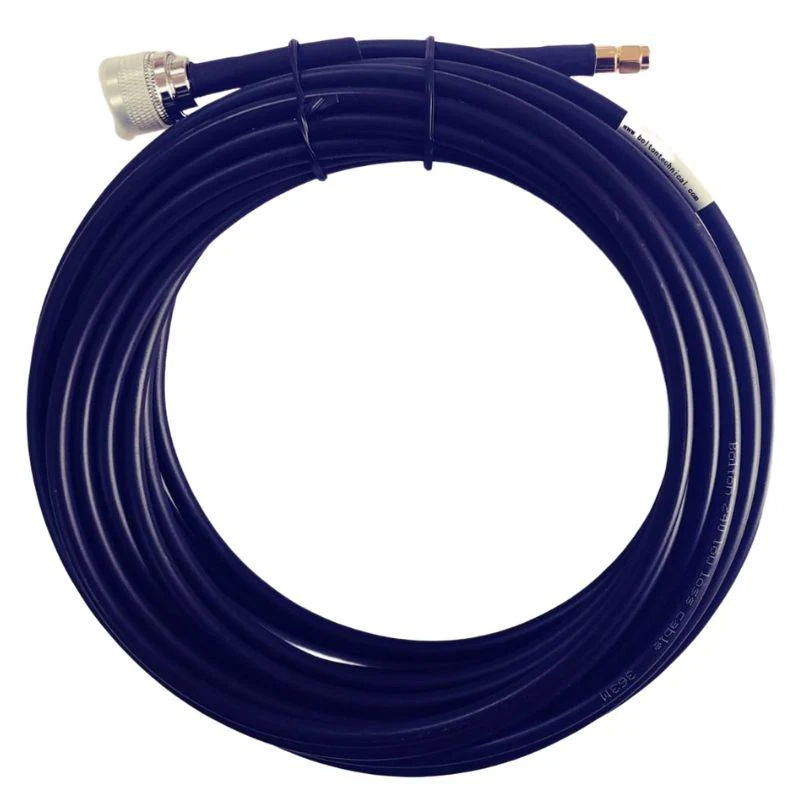 Bolton240 Low-Loss BLACK Cable | N-Male To SMA-Male